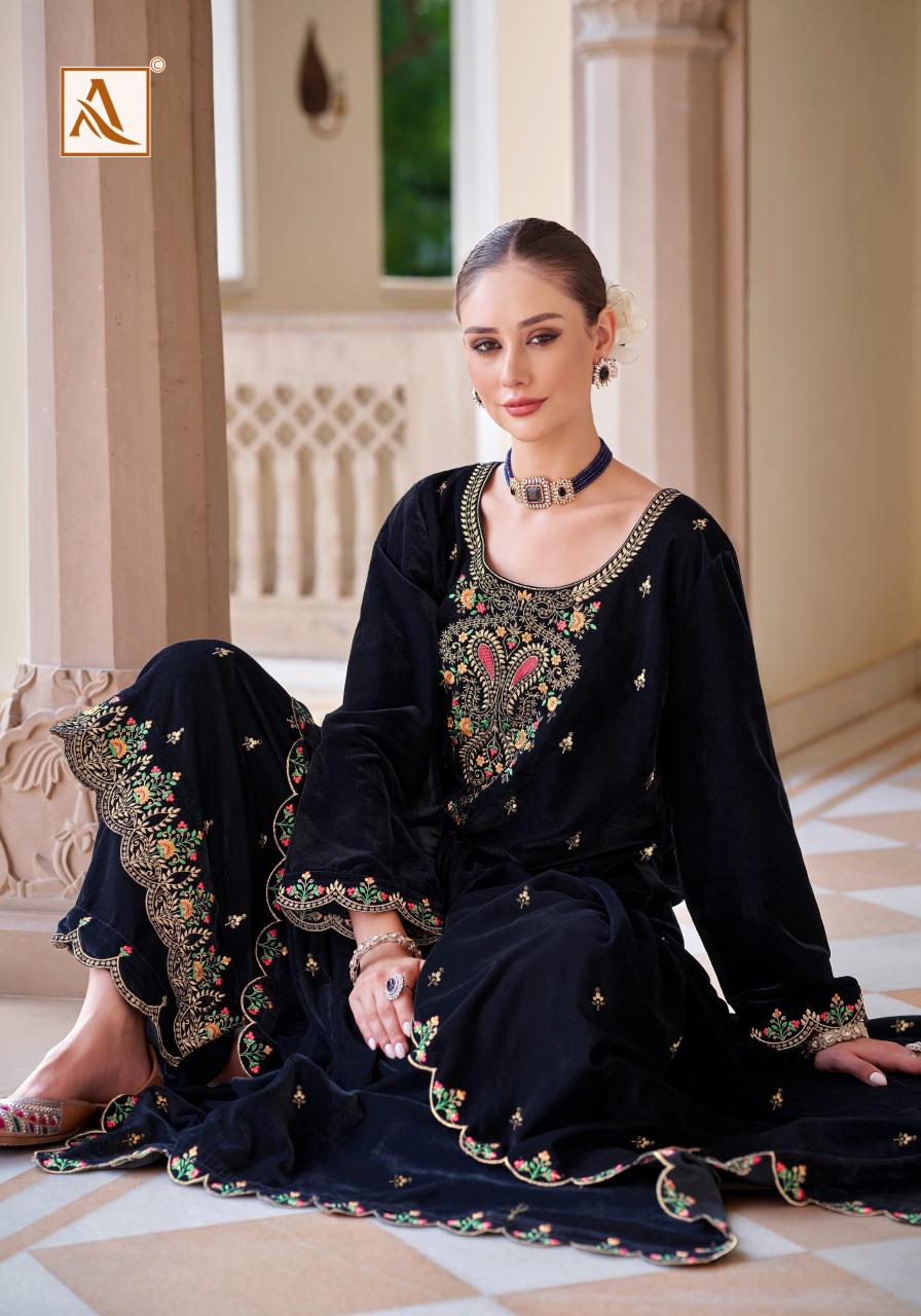 Alok Shabnam Embroidery Dress Material Wholesale Catalog