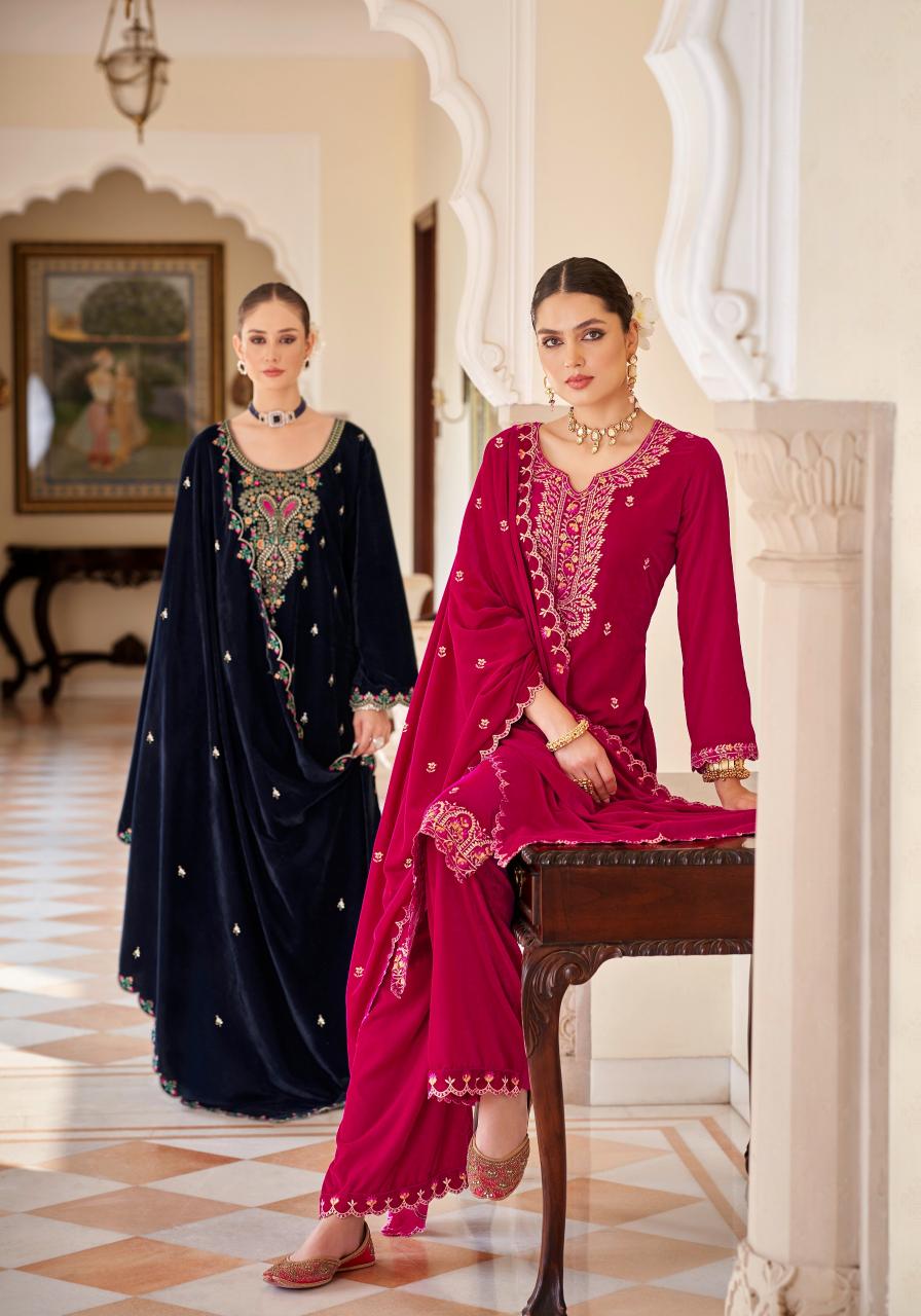 Alok Shabnam Embroidery Dress Material Wholesale Catalog