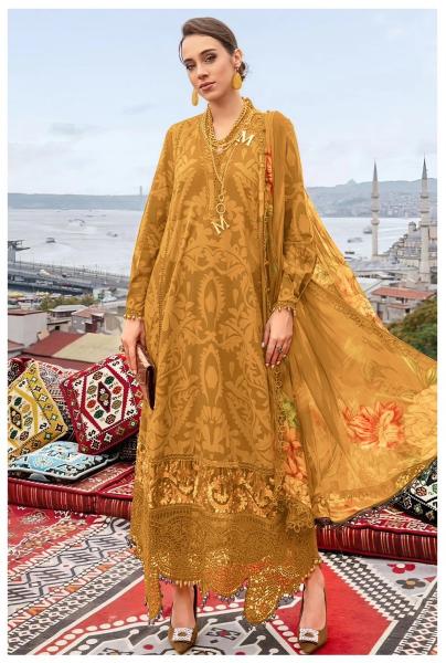 Alzohaib Az 1066 Chiffon Dupatta Pakistani Suits Wholesale Catalog