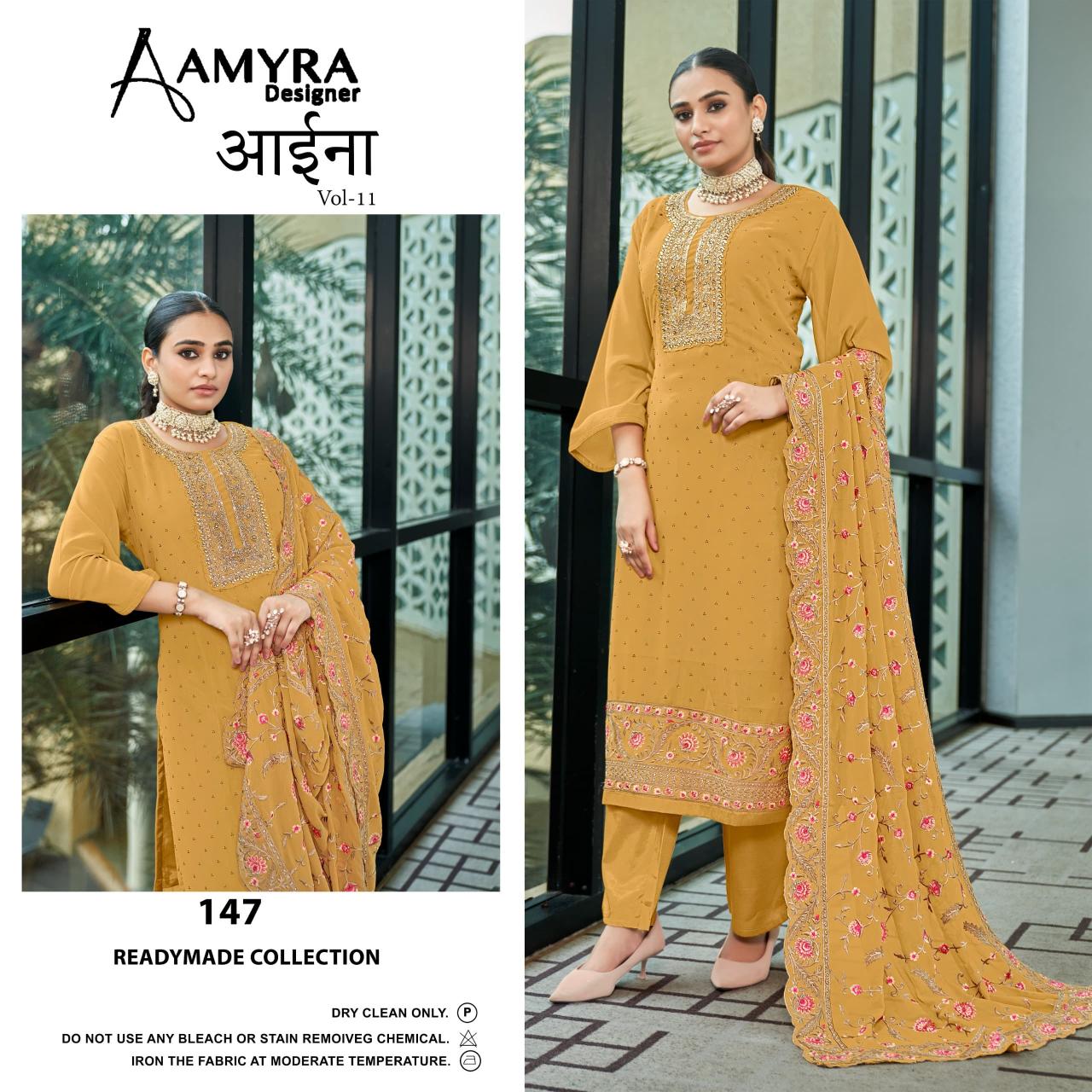 Amyra Aaina Vol 11 Georgette Salwar Kameez Wholesale Catalog