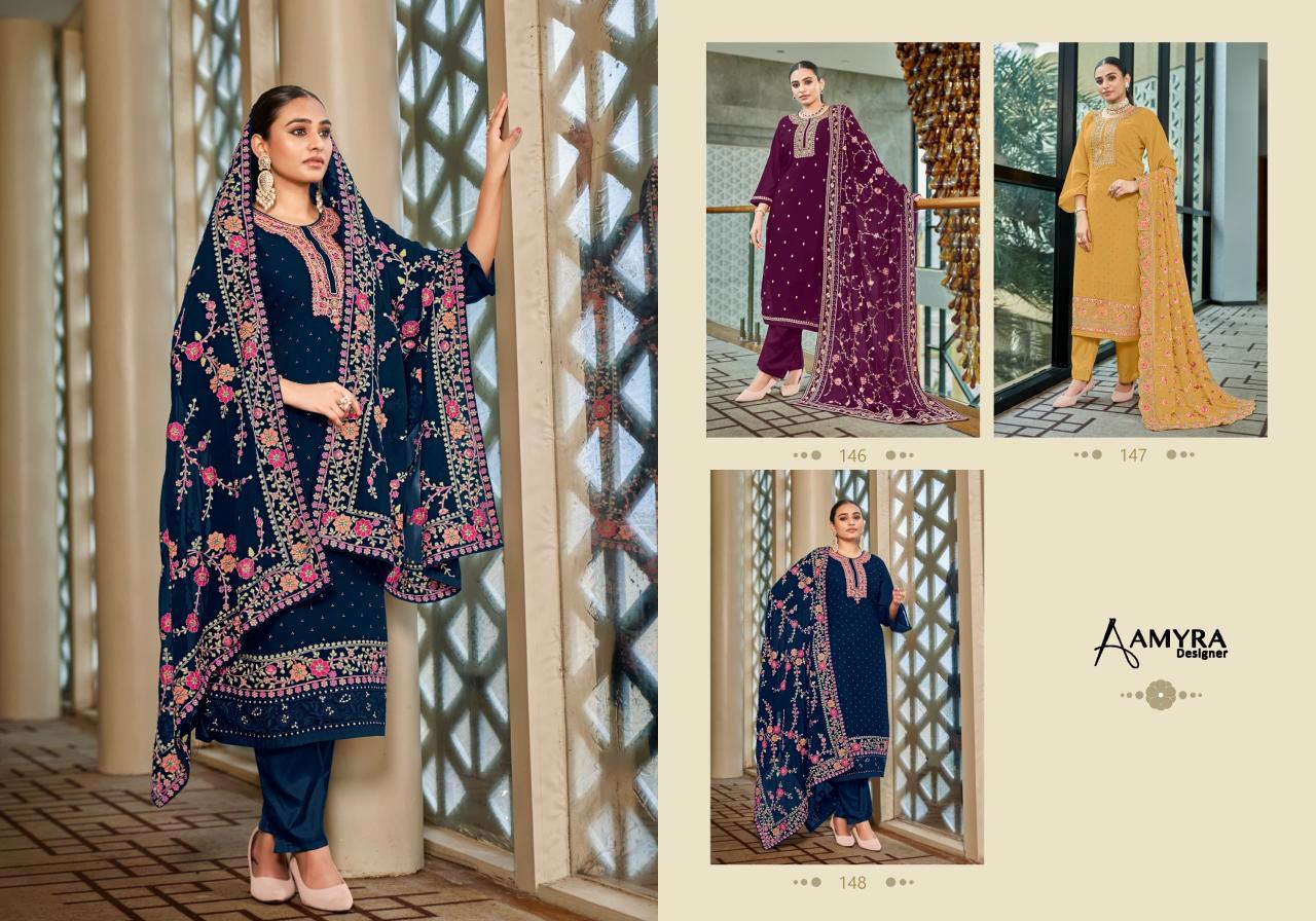 Amyra Aaina Vol 11 Georgette Salwar Kameez Wholesale Catalog