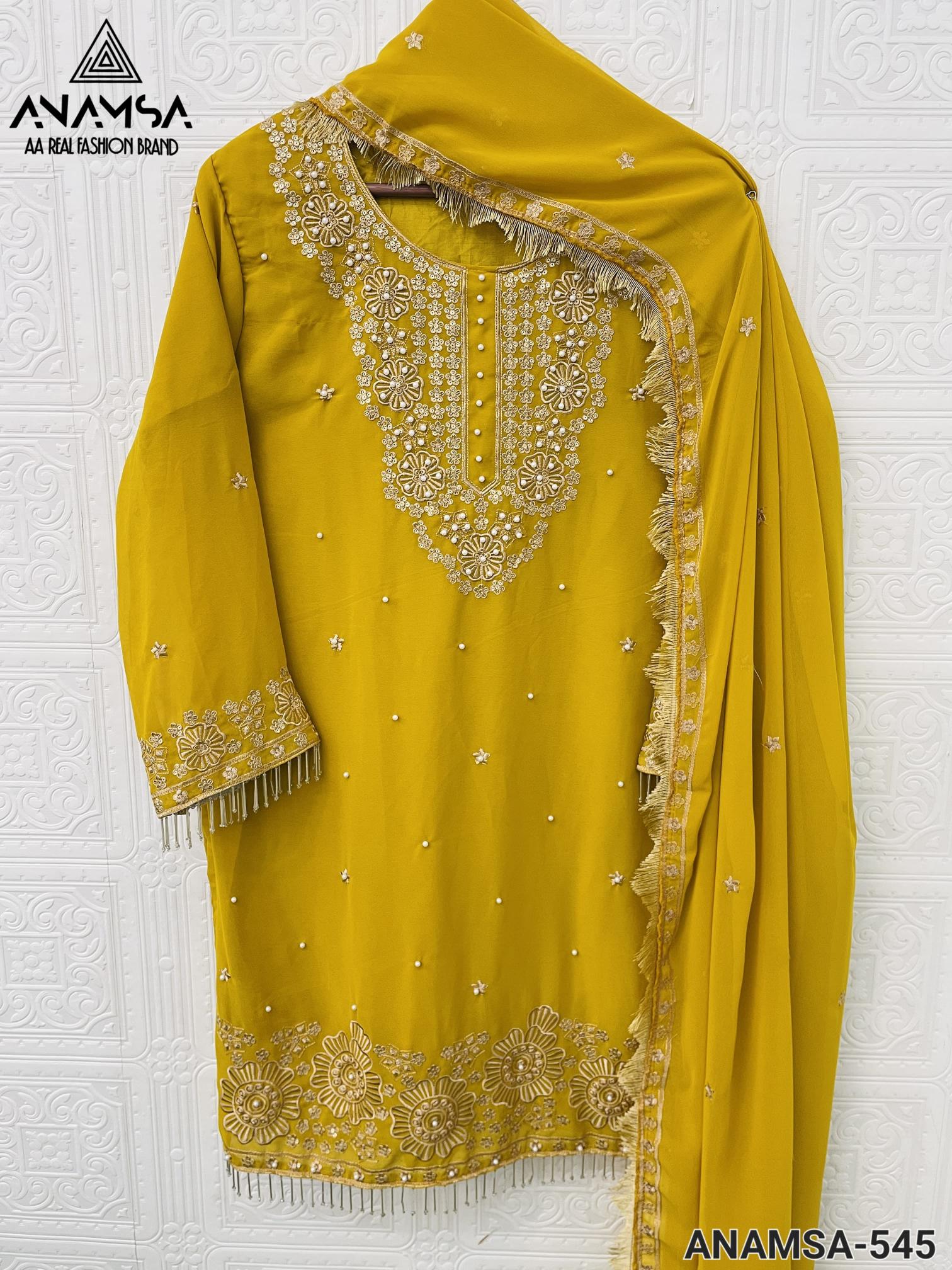 Anamsa 545 Georgette Pakistani Suits Wholesale catalog