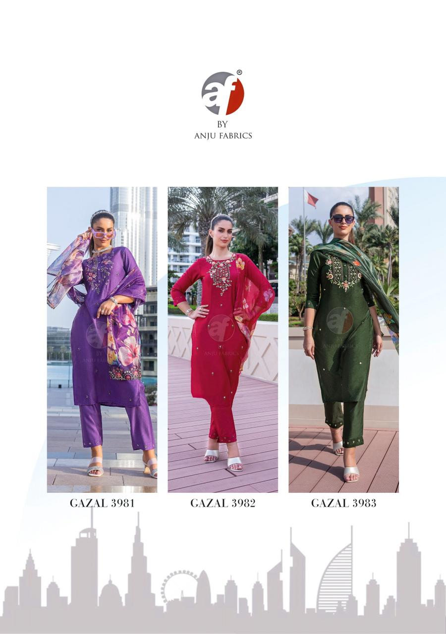 Anju Fabrics Gazal vol 5 Handloom Kurtis India