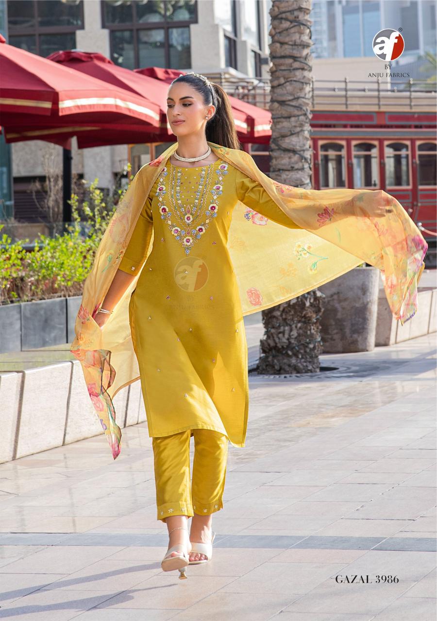 Anju Fabrics Gazal vol 5 Handloom Kurtis India