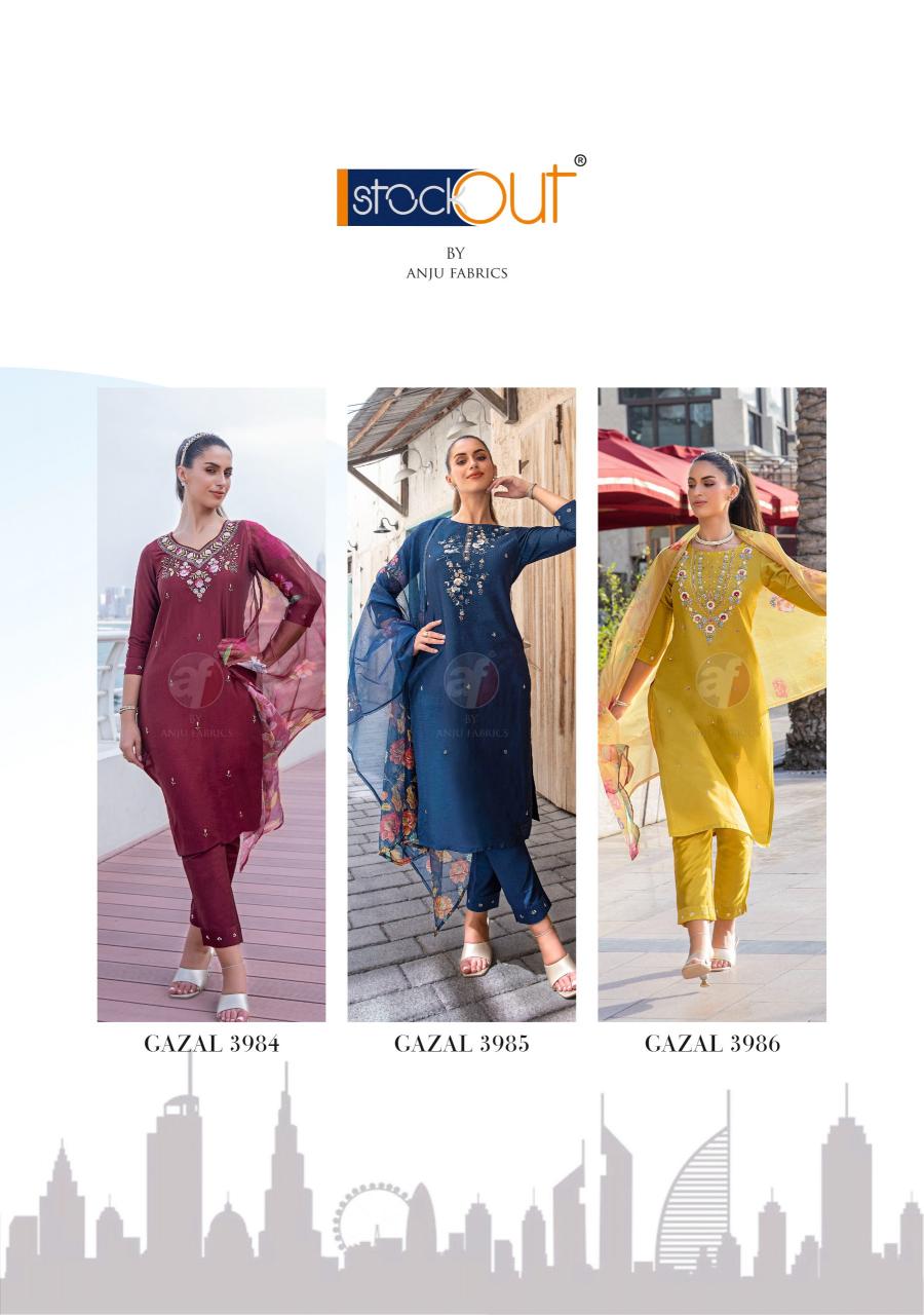 Anju Fabrics Gazal vol 5 Handloom Kurtis India