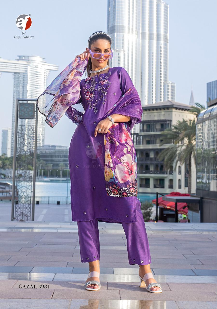 Anju Fabrics Gazal vol 5 Handloom Kurtis India
