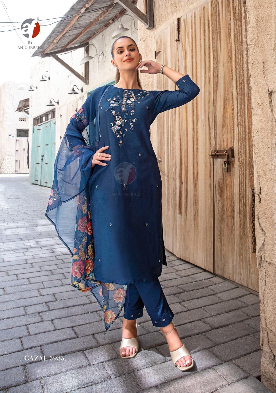 Anju Fabrics Gazal vol 5 Handloom Kurtis India