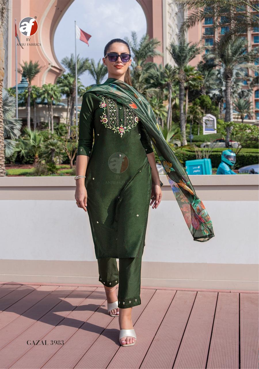 Anju Fabrics Gazal vol 5 Handloom Kurtis India
