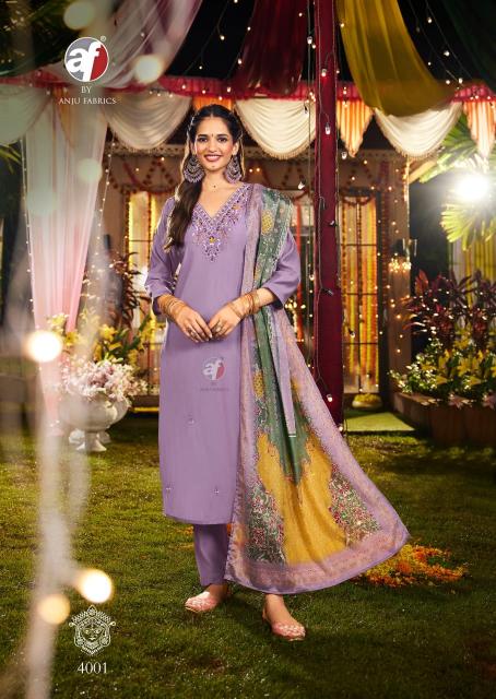 Anju Fabrics Shararat vol -8 Lavender Kurti Online India