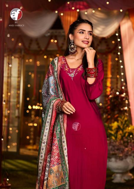 Anju Fabrics Shararat vol -8 Lavender Kurti Online India