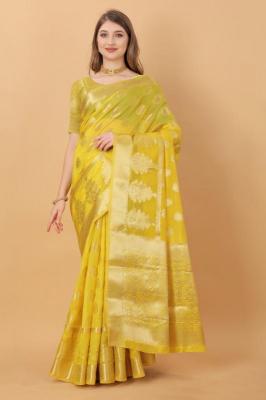 Sabella Murthy Yellow Soft Organza Silk surat saree wholesale rate video