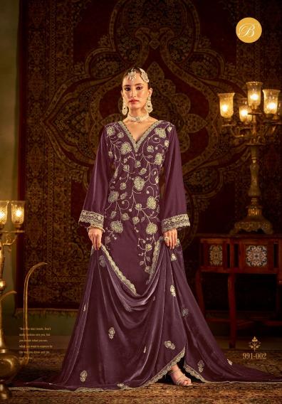 Belliza Winter Luxury Vol 2 Velvet Salwar Kameez Wholesale Catalog