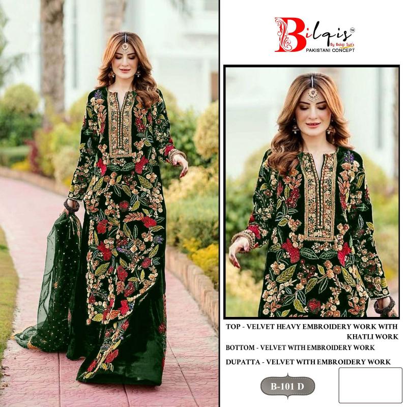 Bilqis B 101 A To D Salwar Kameez Wholesale Catalog