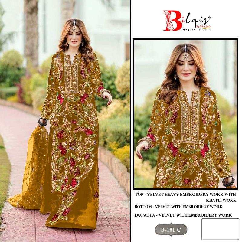 Bilqis B 101 A To D Salwar Kameez Wholesale Catalog