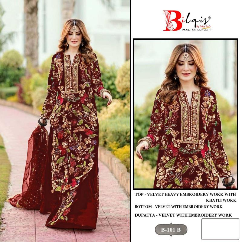 Bilqis B 101 A To D Salwar Kameez Wholesale Catalog