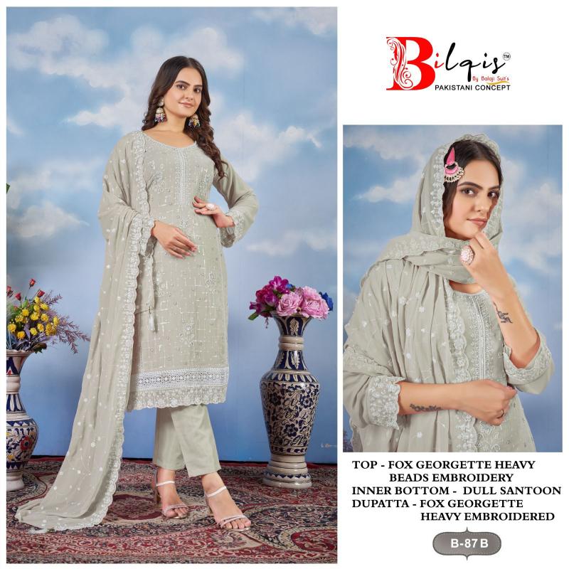 Bilqis B 87 A to D Pakistani Suits Wholesale Catalog