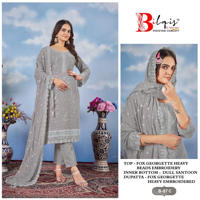 Bilqis B 87 A to D Pakistani Suits Wholesale Catalog