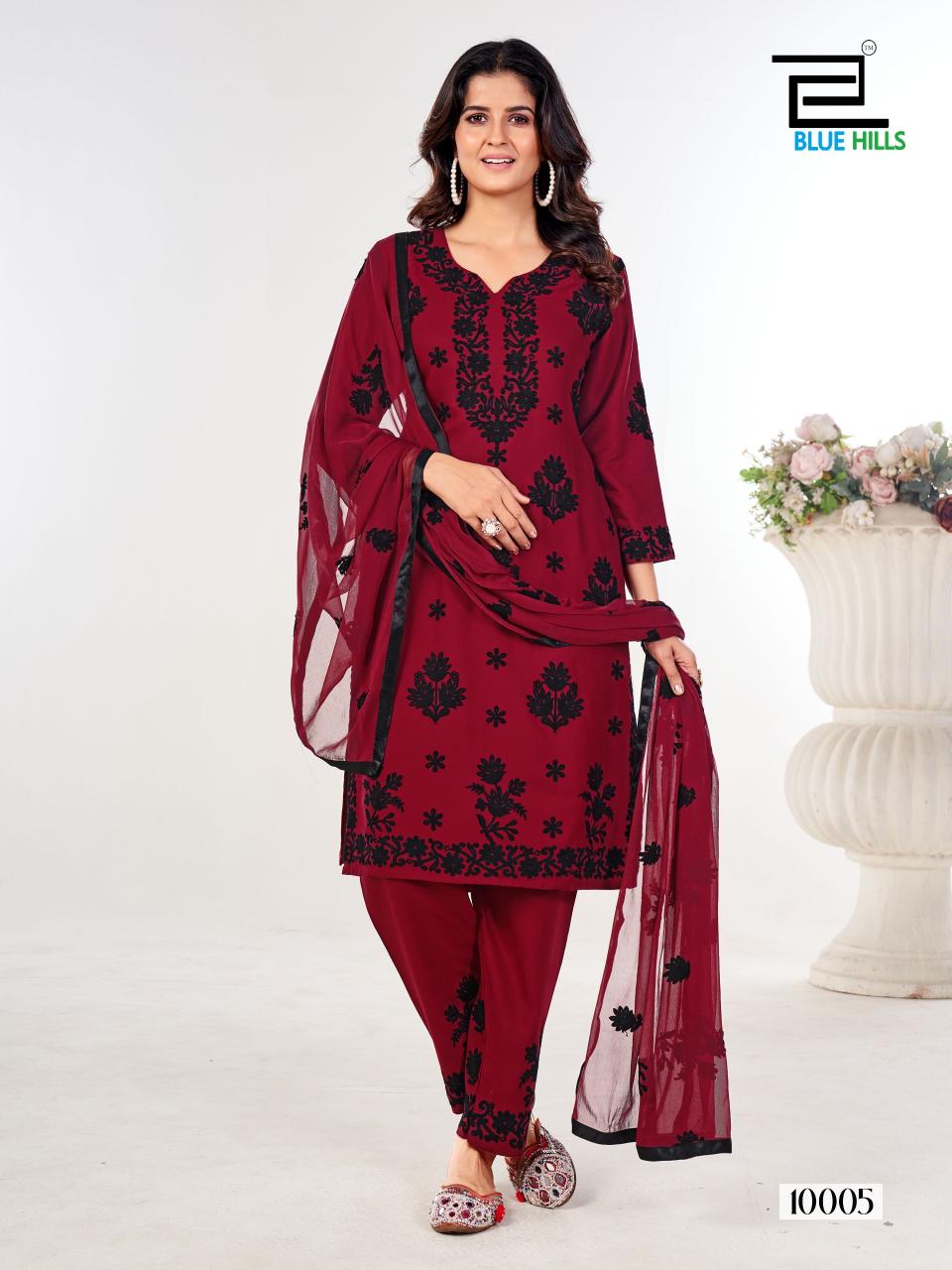 Blue Hills Black Bunny Vol 10 Mint Green Kurti Online India