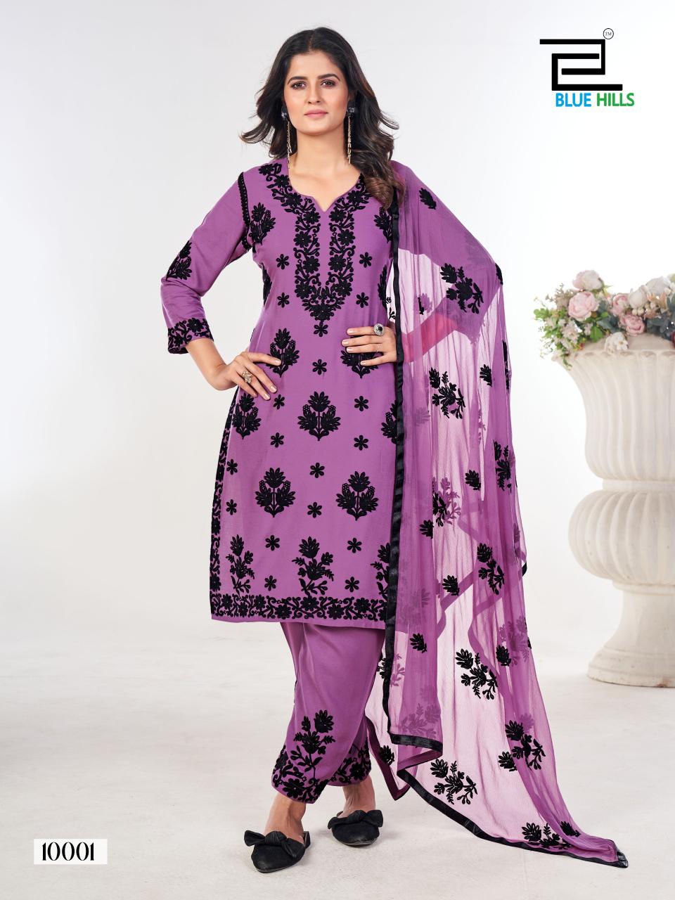 Blue Hills Black Bunny Vol 10 Mint Green Kurti Online India