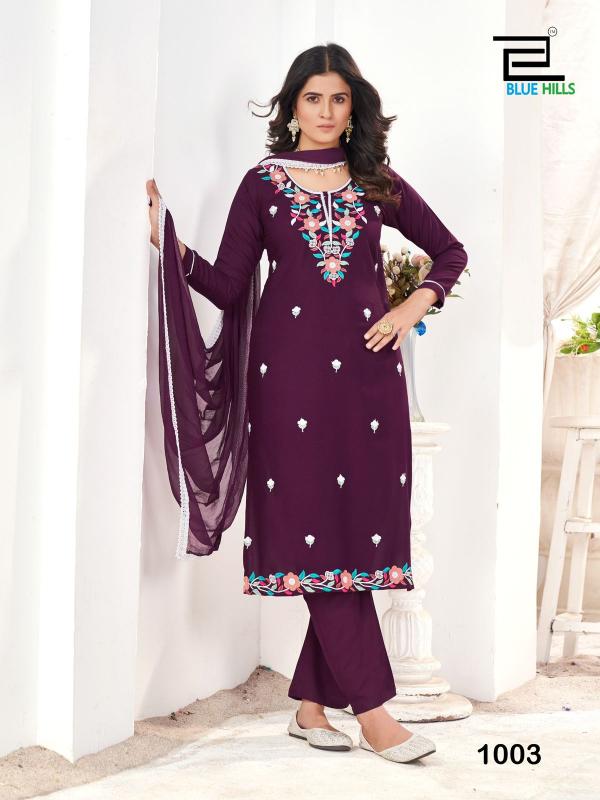 Blue Hills Saanvi Buy Catalogue Embroidered Kurtis Online India