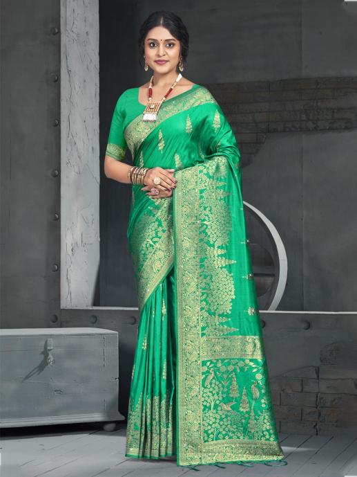 Bunawat Kamdhenu Vol 6 Silk Cotton Sarees Wholesale Surat