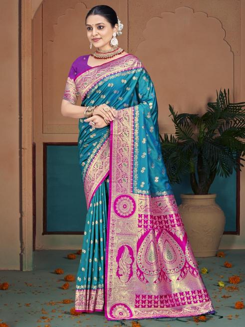 Bunawat Raas Garba Silk Designer Fancy Sarees Wholesale in surat