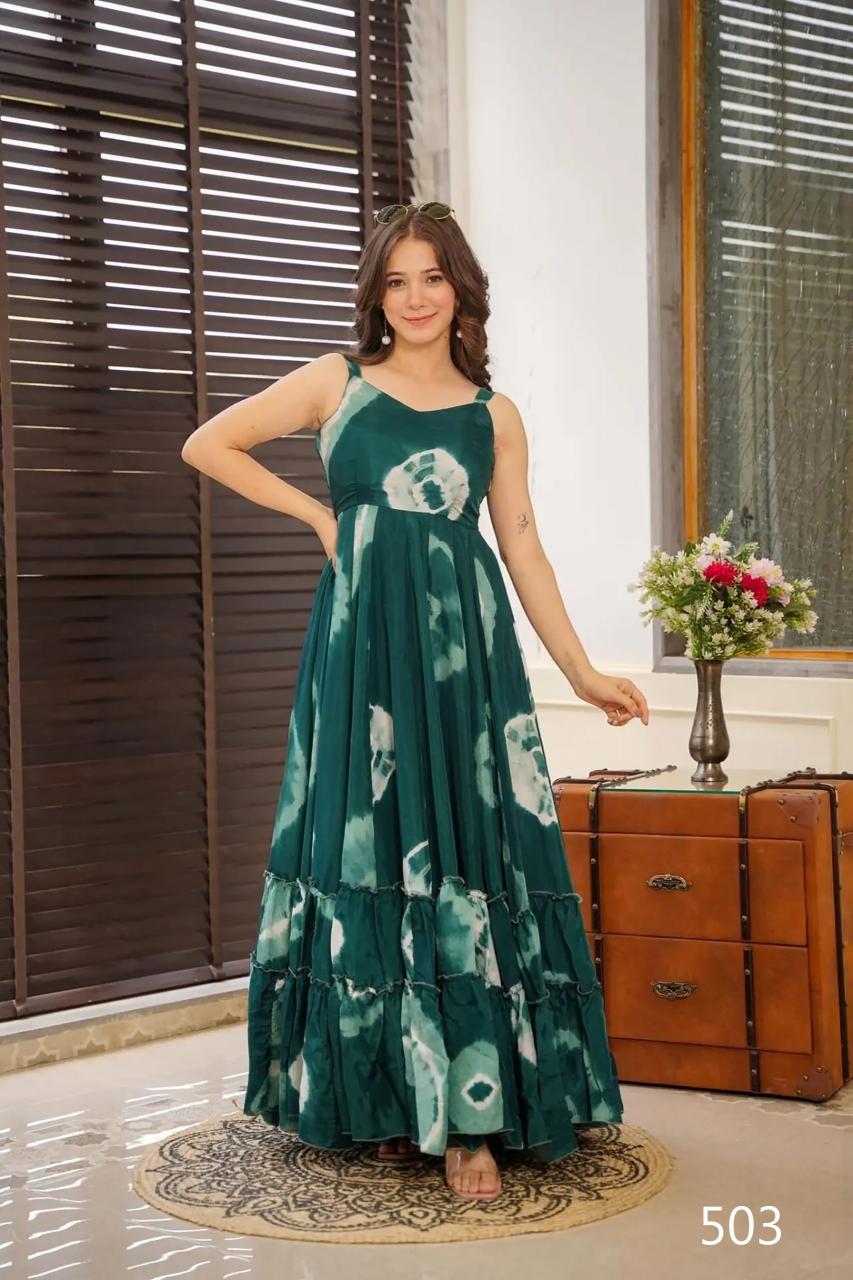 Clora Vol 5 Fancy Digital Printed Gown Kurti Wholesale Catalog