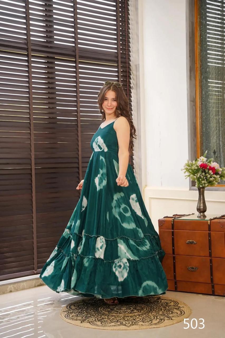 Clora Vol 5 Fancy Digital Printed Gown Kurti Wholesale Catalog