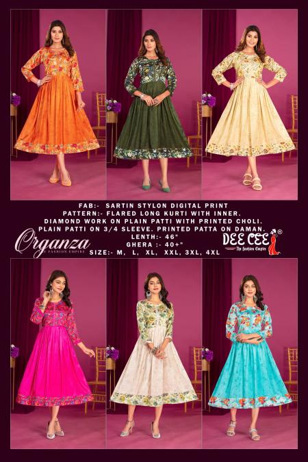 DeeCee ORGANZA Best Kurti brands in india quora