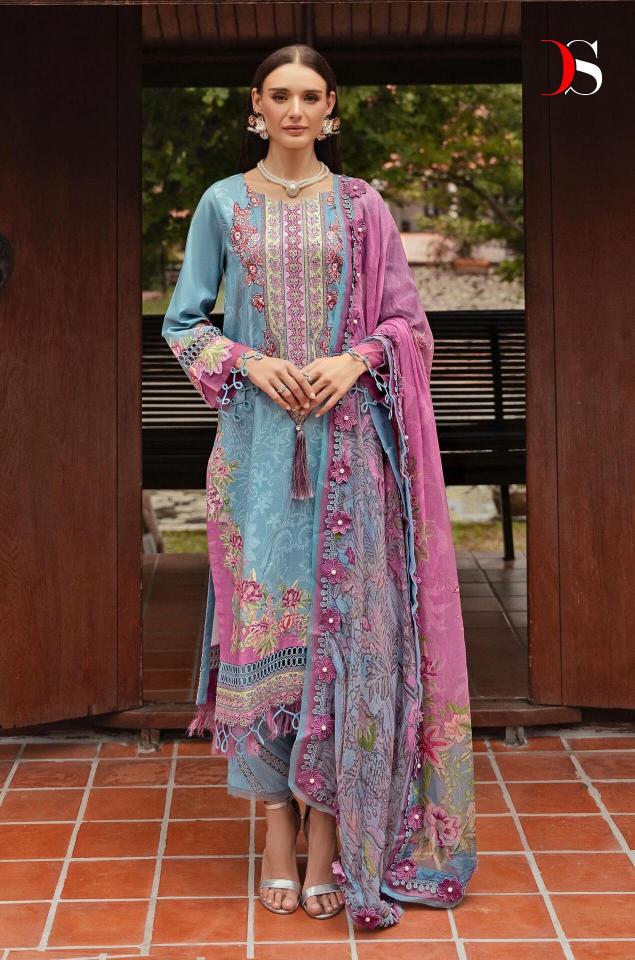 Deepsy Bliss Lawn 24 Vol 2 Cotton Dupatta Pakistani Suits Wholesale Catalog