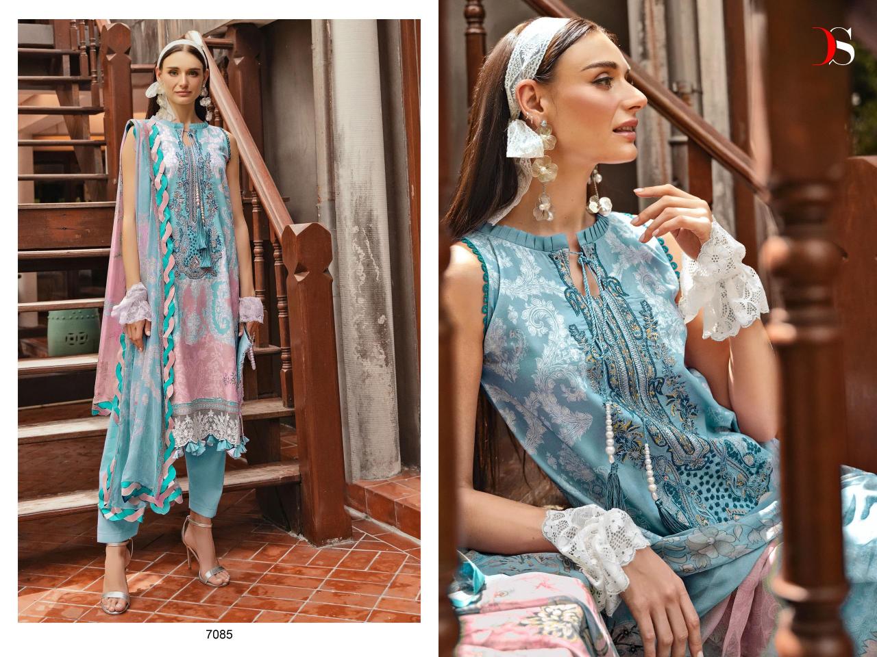 Deepsy Bliss Lawn 24 Vol 2 Cotton Dupatta Pakistani Suits Wholesale Catalog