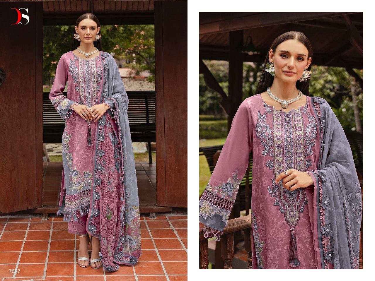 Deepsy Bliss Lawn 24 Vol 2 Cotton Dupatta Pakistani Suits Wholesale Catalog
