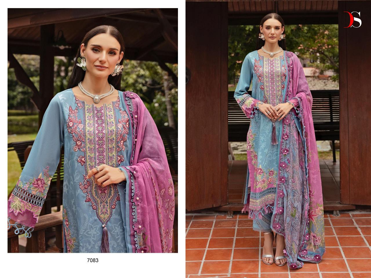 Deepsy Bliss Lawn 24 Vol 2 Cotton Dupatta Pakistani Suits Wholesale Catalog