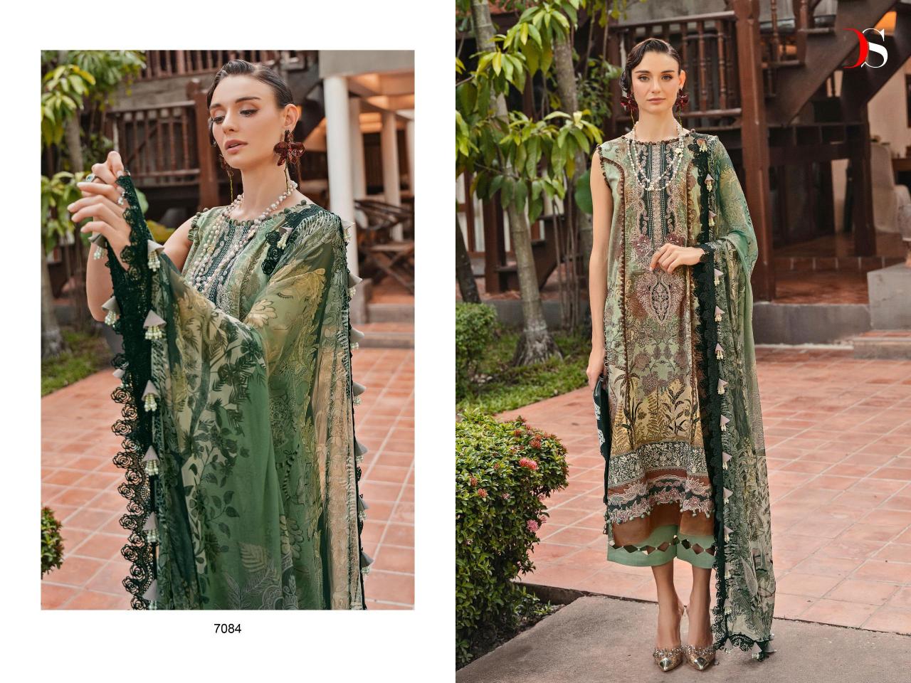 Deepsy Bliss Lawn 24 Vol 2 Cotton Dupatta Pakistani Suits Wholesale Catalog