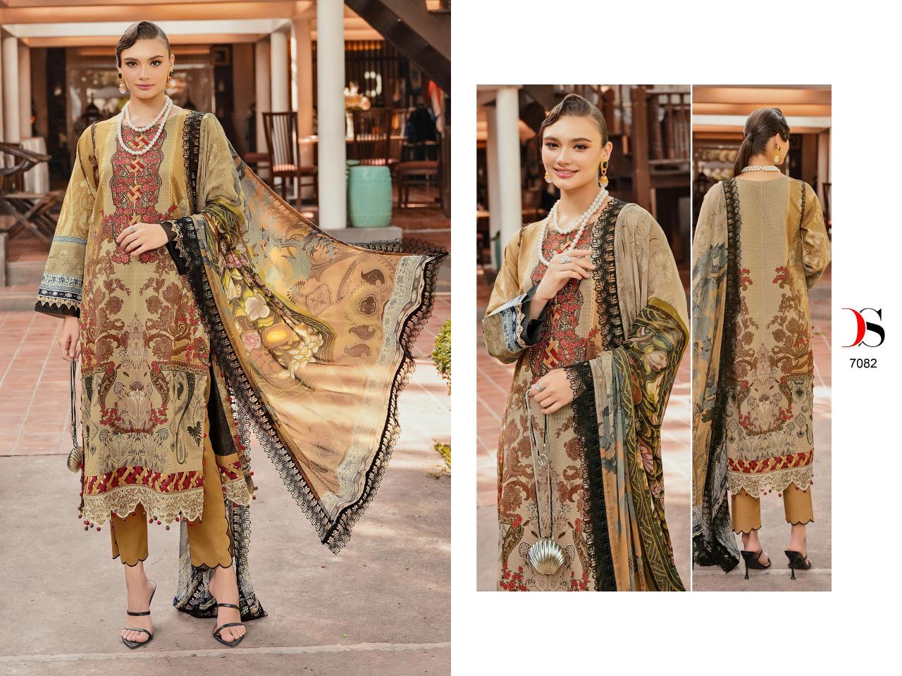 Deepsy Bliss Lawn 24 Vol 2 Cotton Dupatta Pakistani Suits Wholesale Catalog