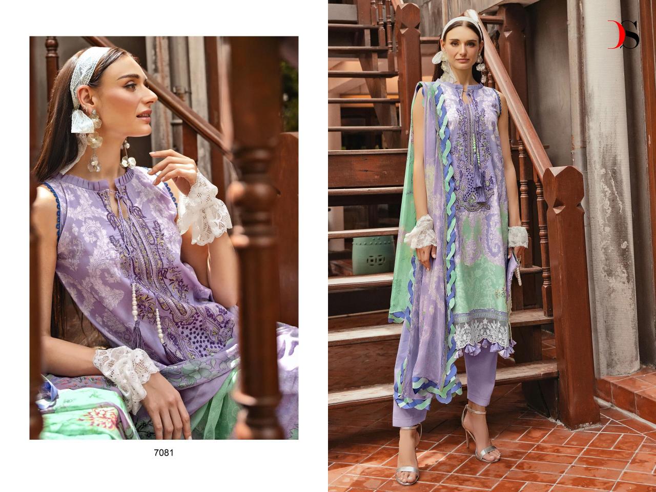 Deepsy Bliss Lawn 24 Vol 2 Cotton Dupatta Pakistani Suits Wholesale Catalog