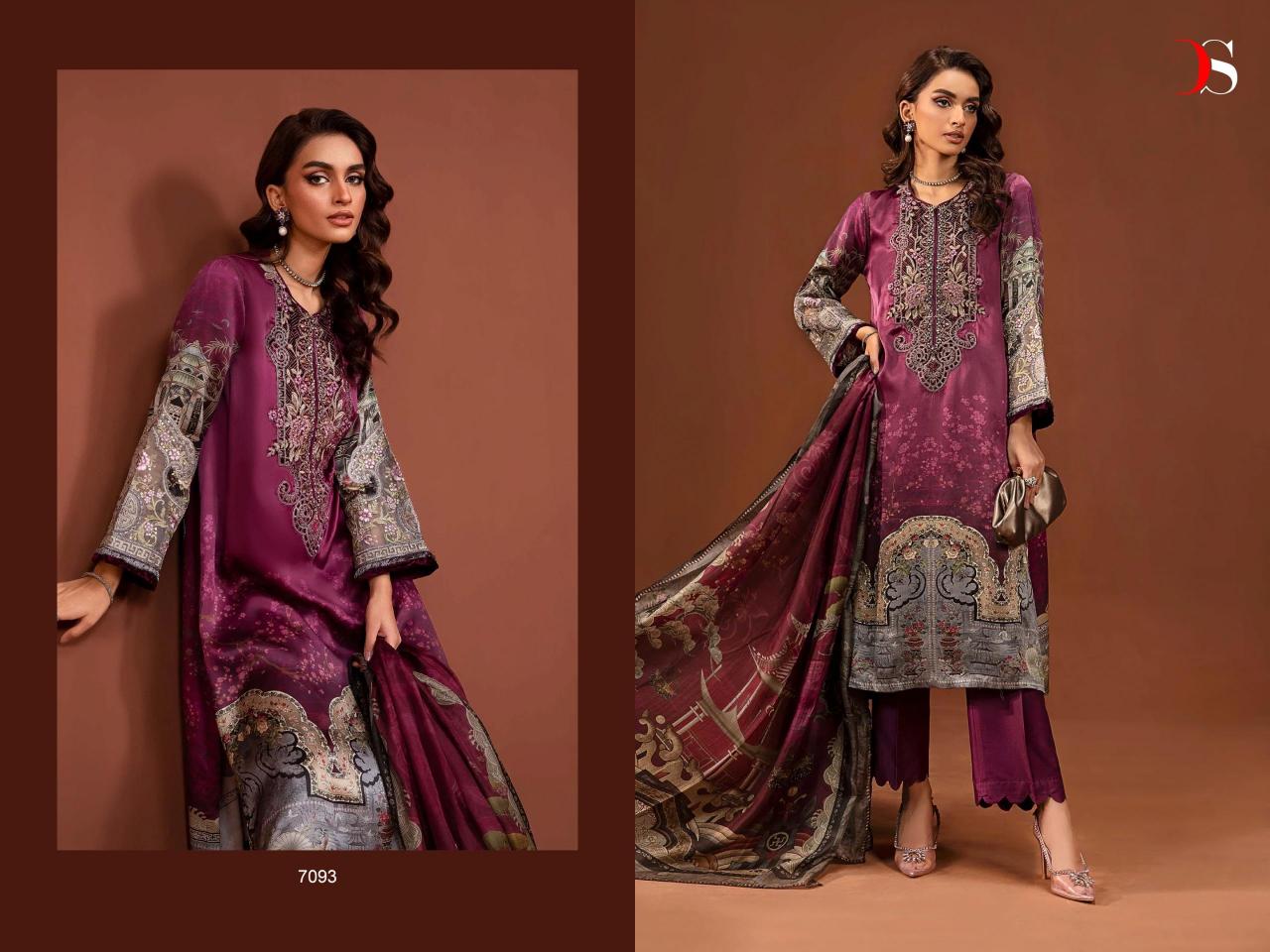 Deepsy Mariab Silk Embroidered Pakistani Wholesale Catalog