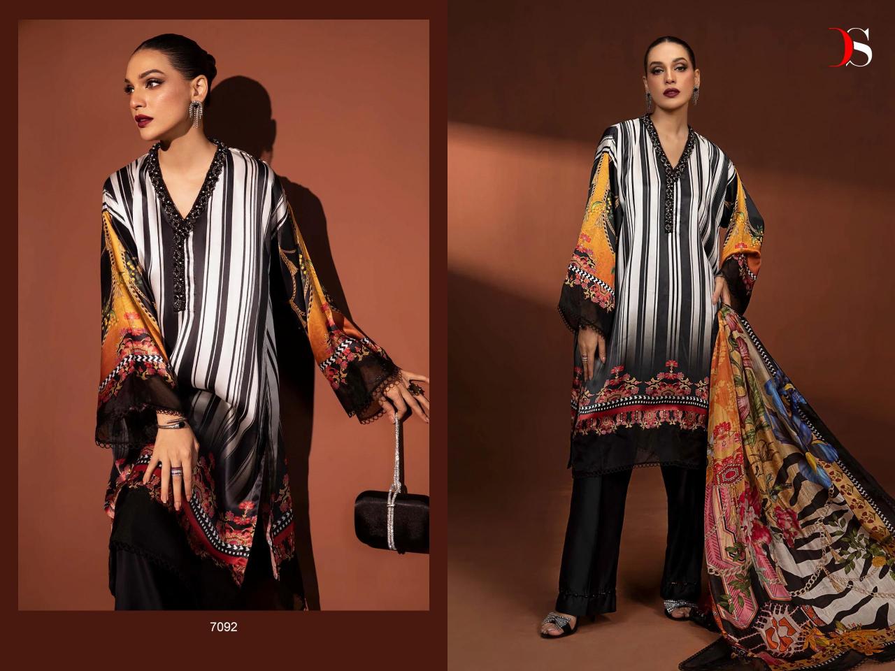 Deepsy Mariab Silk Embroidered Pakistani Wholesale Catalog