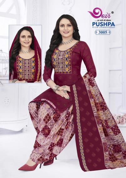 Devi Pushpa Vol-3 Neck Work – Readymade With Lining - Wholesale Catalog