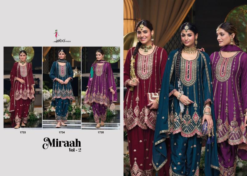 Eba Miraah Vol 2 Fancy Ready Made Salwar Kameez Wholesale Catalog