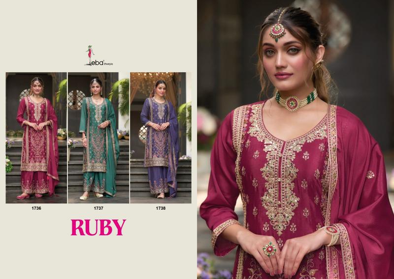 Eba Ruby Fancy Ready Made Salwar Kameez Wholesale Catalog
