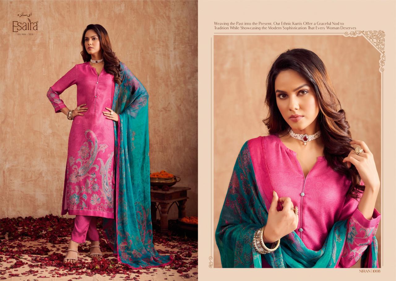 ESAIRA NIRAN Pashmina Digital Printed Salwar Kameez Wholesale Catalog