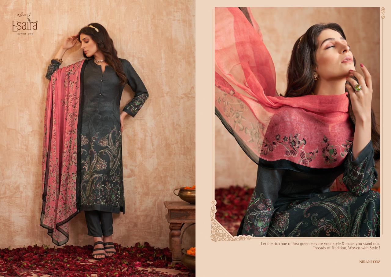 ESAIRA NIRAN Pashmina Digital Printed Salwar Kameez Wholesale Catalog