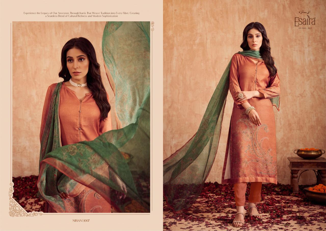 ESAIRA NIRAN Pashmina Digital Printed Salwar Kameez Wholesale Catalog
