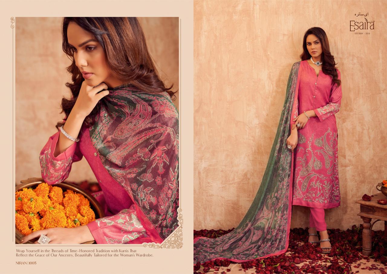 ESAIRA NIRAN Pashmina Digital Printed Salwar Kameez Wholesale Catalog