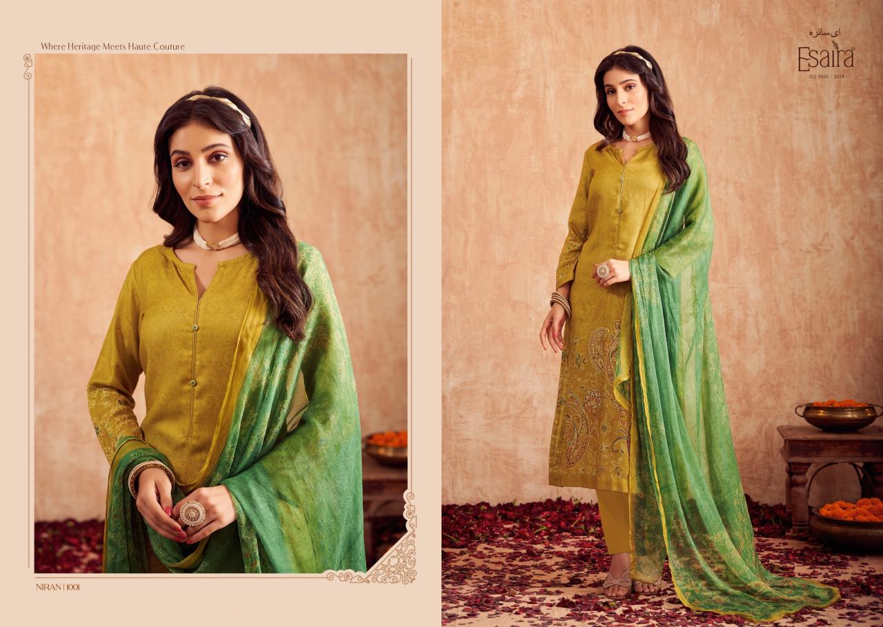 ESAIRA NIRAN Pashmina Digital Printed Salwar Kameez Wholesale Catalog
