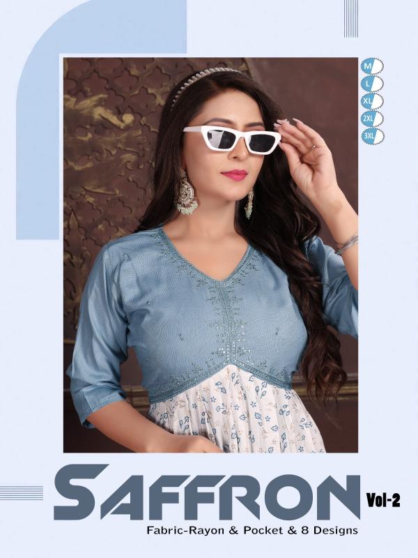 FASHION TALK SAFFRON VOL.0.2.1 kurtis for plus size in india