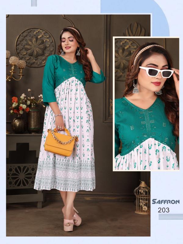FASHION TALK SAFFRON VOL.0.2.1 kurtis for plus size in india