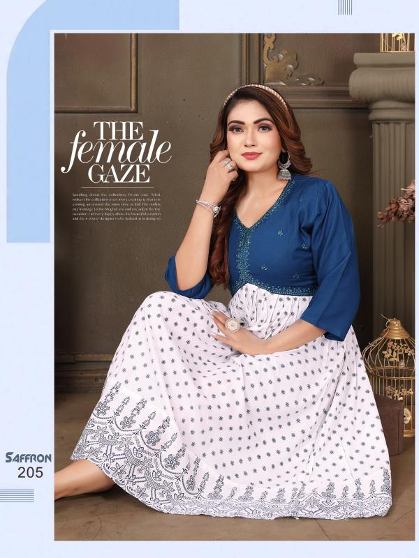 FASHION TALK SAFFRON VOL.0.2.1 kurtis for plus size in india