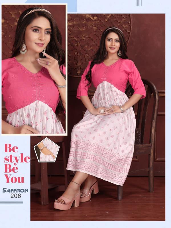 FASHION TALK SAFFRON VOL.0.2.1 kurtis for plus size in india